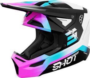 Casque Integral Shot Furious Enfant Rocket Rose Brillant