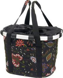 Sacoche de Guidon Klickfix Bikebasket Folklore Noir