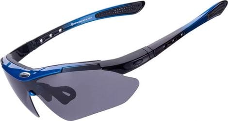 Lunettes de vélo polarisées Rockbros 10007 - Noir et bleu