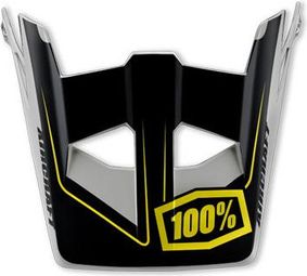 100% Visor For Aircraft Helmet - Black / Yellow