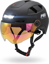 Casco per Speed Pedelec con 2 visiere e illuminazione a LED