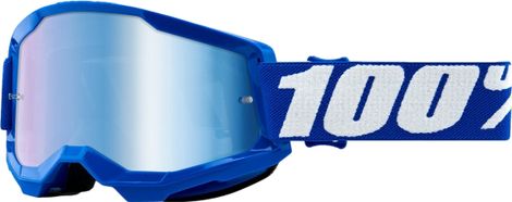 100% Strata 2 Blue Goggle - Blue Mirror Lens