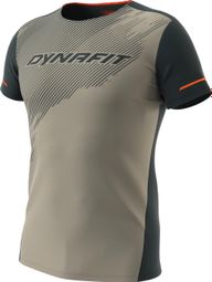 Camiseta de manga corta Dynafit Alpine caqui para hombre