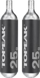 Cartucho de CO2 roscado Topeak Pack 25G (2 piezas)