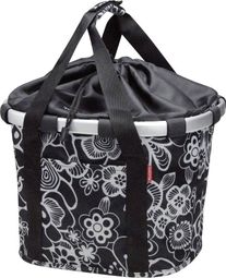 Klickfix Bikebasket Flower Handlebar Bag Black