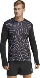 Maillot manches longues adidas running Brand Love Noir