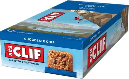12 CLIF BAR Chocolade Pepites Energy Bars 68g