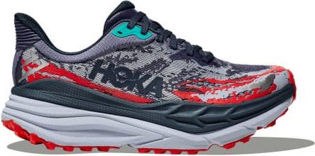Hoka Stinson 7 Grey/Red Women's Trail Shoes