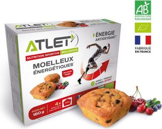 Moelleux energetiques ATLET fruits rouges x 4