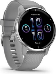 Montre connectée GARMIN Venu 2 Plus - Gris Silver