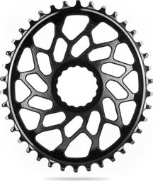 AbsoluteBlack Plato estrecho ancho Direct Mount ovalado CX para bielas Easton / Race Face 12 S negro