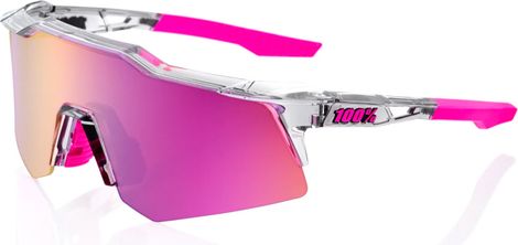 100% Speedcraft XS Sunglasses Tokyo Night Clear / Purple Multilayer Mirror