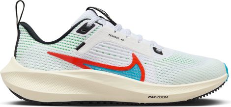 Nike Air Zoom Pegasus 40 Kinderschoenen Wit Multi Kleuren
