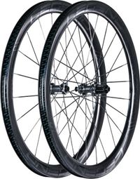 Paire de Roues Carbone Gravel 45H PRO5 CSR Céramique Disc Hookless Rayons Carbone / 700mm / 12x100-12x142mm / Centerlock