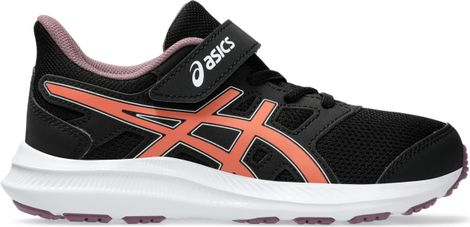 Asics Jolt 4 PS Hardloopschoenen Zwart/Roze Kind