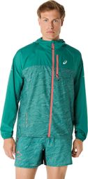 Veste coupe-vent Asics Fujitrail Packable Vert Homme