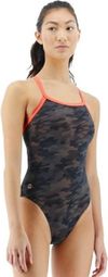 Tyr Blackout Black Red Women's 1-Piece Swimsuit
