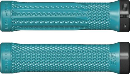 Paire de Grips OneUp Lock-On Turquoise