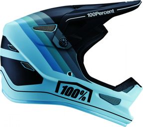 100% Status Grey/Blue casco integrale