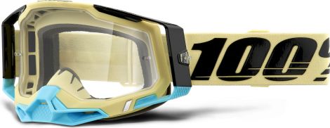 Masque 100% RACECRAFT 2 | Marron Noir Airblast | Verres Clairs