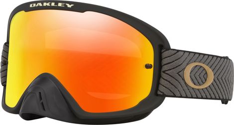 Oakley O-Frame 2.0 Pro MX Team Black / Fire Iridium Goggle / Ref : OO7115-63