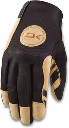 Paar lange Handschuhe COVERT Black / Tan Brown