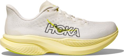 Hoka Mach 6 Women's Running Shoes White/Yellow