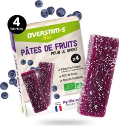 4 Overstims Organic Fruit'N Perf Blueberry fruit pastes