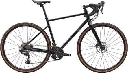 Van Rysel GRVL AF Gravel Bike with Shimano GRX 12-speed drivetrain, 700 mm, Black