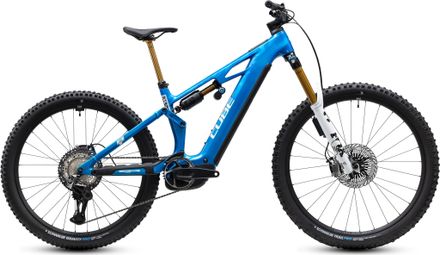 VTT Électrique Tout-Suspendu Cube Stereo Hybrid One77 HPC AT 800 Shimano Di2 12V 800 Wh Bosch 120 Nm 29/27.5'' Bleu Actionteam 2027