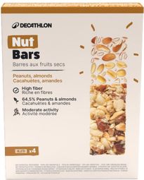 Barres céréales Decathlon Nutrition Nut Bars Cacahuètes/Amandes - 4x30g