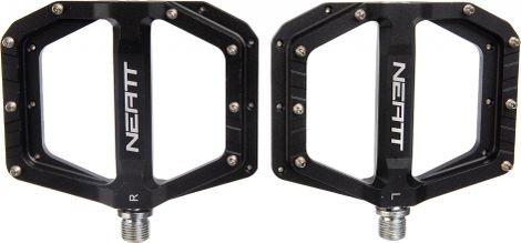 Pair of Flat Pedals Neatt Oxygen V2 8 Pins Black