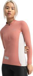 Maillot cyclisme gravel manches longues femme GM3 Hokkaido Corail