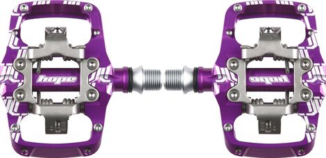 Paire de Pédales Automatiques Hope Union TC Clip Violet