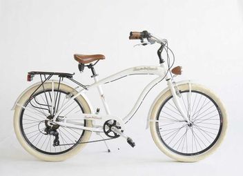 VELO VIA VENETO CRUISER 26 6V. HOMME 47 blanc