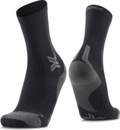 Chaussettes X-Socks Run Discover Crew Noir/Gris