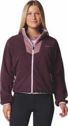 Forro polar Columbia Sequoia Grove para mujer, con cremallera completa, morado