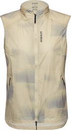 Gore Wear Concurve Cloud mouwloos windvest voor dames, beige/grijs