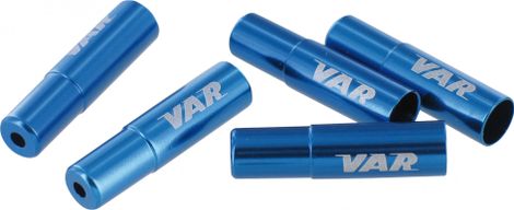 VAR Blue Derailleur Housing Ends