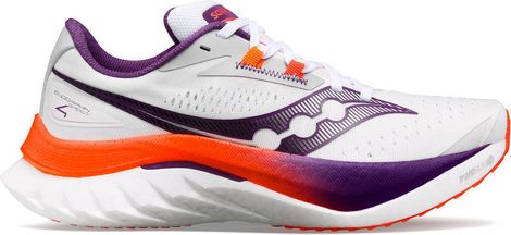 Chaussures de Running Femme Saucony Endorphin Speed 4 Blanc Violet Orange