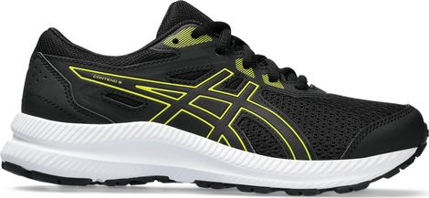 Asics Contend 8 GS Kinderschoenen Zwart Geel