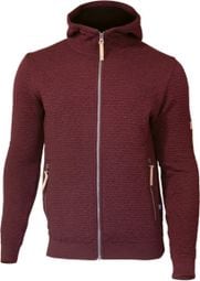 Ivanhoe cardigan Morel Hood homme pour homme en laine-Vin Rubis-rouge