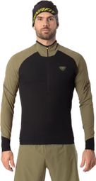 Haut Thermique 1/2 Zip Dynafit Alpine Noir/Kaki Homme