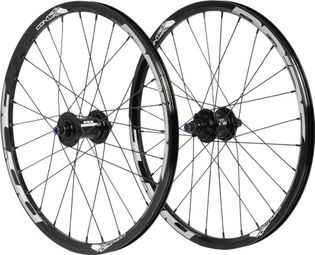 Paire de Roues Alu Expert Pride Control Fusion 10/10mm Disque Noir