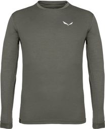 Maglietta a maniche lunghe Salewa Puez Melange Dry Verde da uomo
