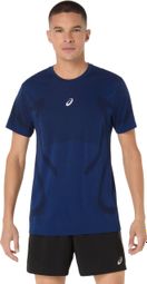 Asics Road naadloze trui met korte mouwen blauw heren