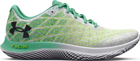 Under Armour FLOW Velociti Wind 2 White Green Yellow Women's Running Shoes