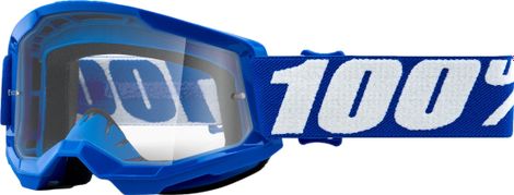 Children's Goggle 100% Strata 2 Youth Blue - Clear Lens
