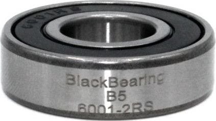 Rodamiento negro 6001-2RS 12 x 28 x 8 mm
