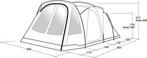 Tente de camping Outwell Springwood 6SG